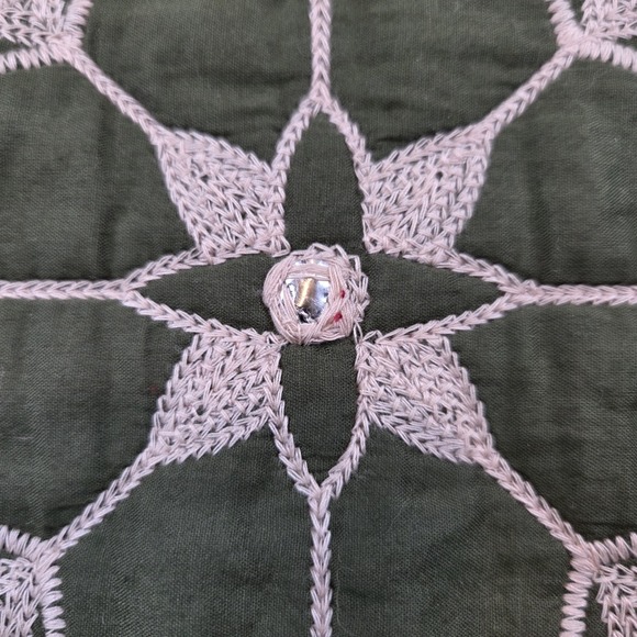 Zara Blogger Oversized Quilted Embroidered Patchwork Kimono Jacket Women's Small - Picture 13 of 14